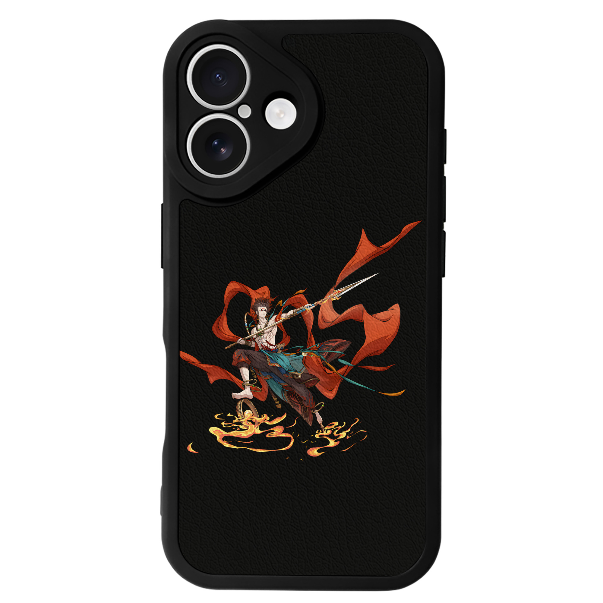 （画像用） Ne Zha 2 ナタ 魔童の大暴れ 【iPhone 16シリーズ対応】シリコンスマホケース（レザー調） 材質：シリコン